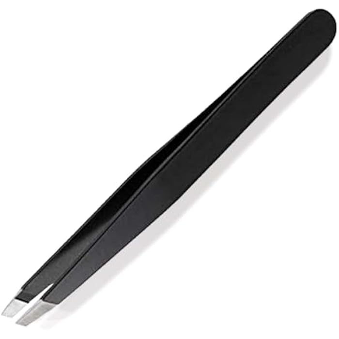 TEMPERIA (1pc) Eyebrow Tweezer for Hair Removal - Eye Brow Shaper Forceps for Women & Men - Plucker for Eyebrows, Ingrown Hair & Facial Hair - Eyebrow Grooming Tools (MN01) (HS484) - Image 1